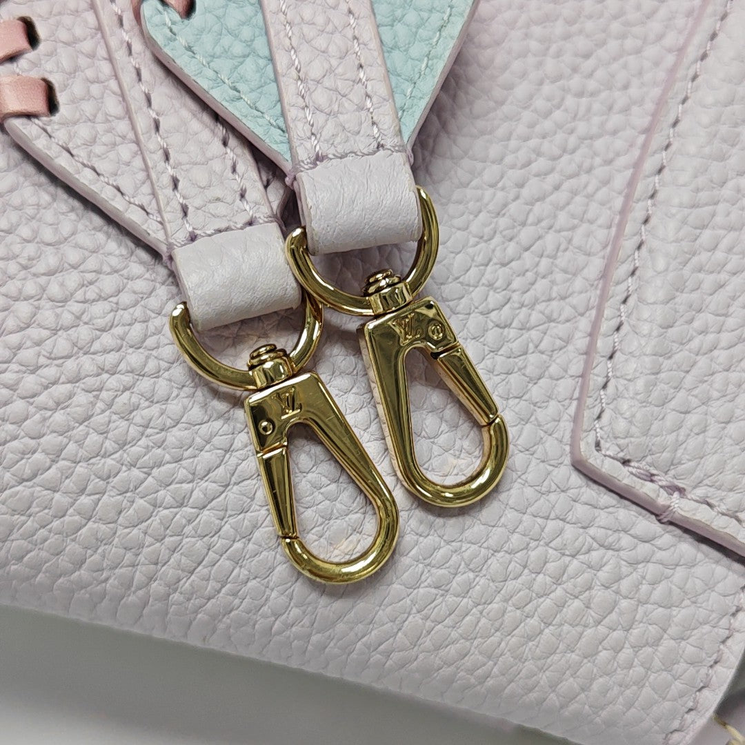 CAPUCINES Mini Calfskin Purple