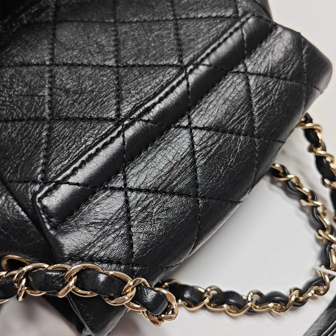 DUMA Quilted Calfskin Black