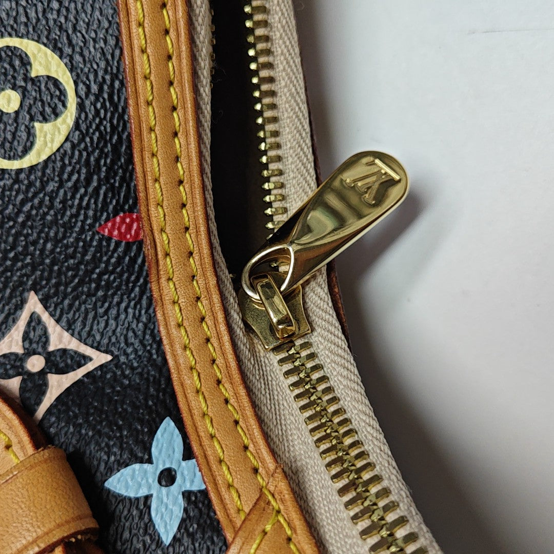LV × TM GRETA Monogram Coated Canvas Black