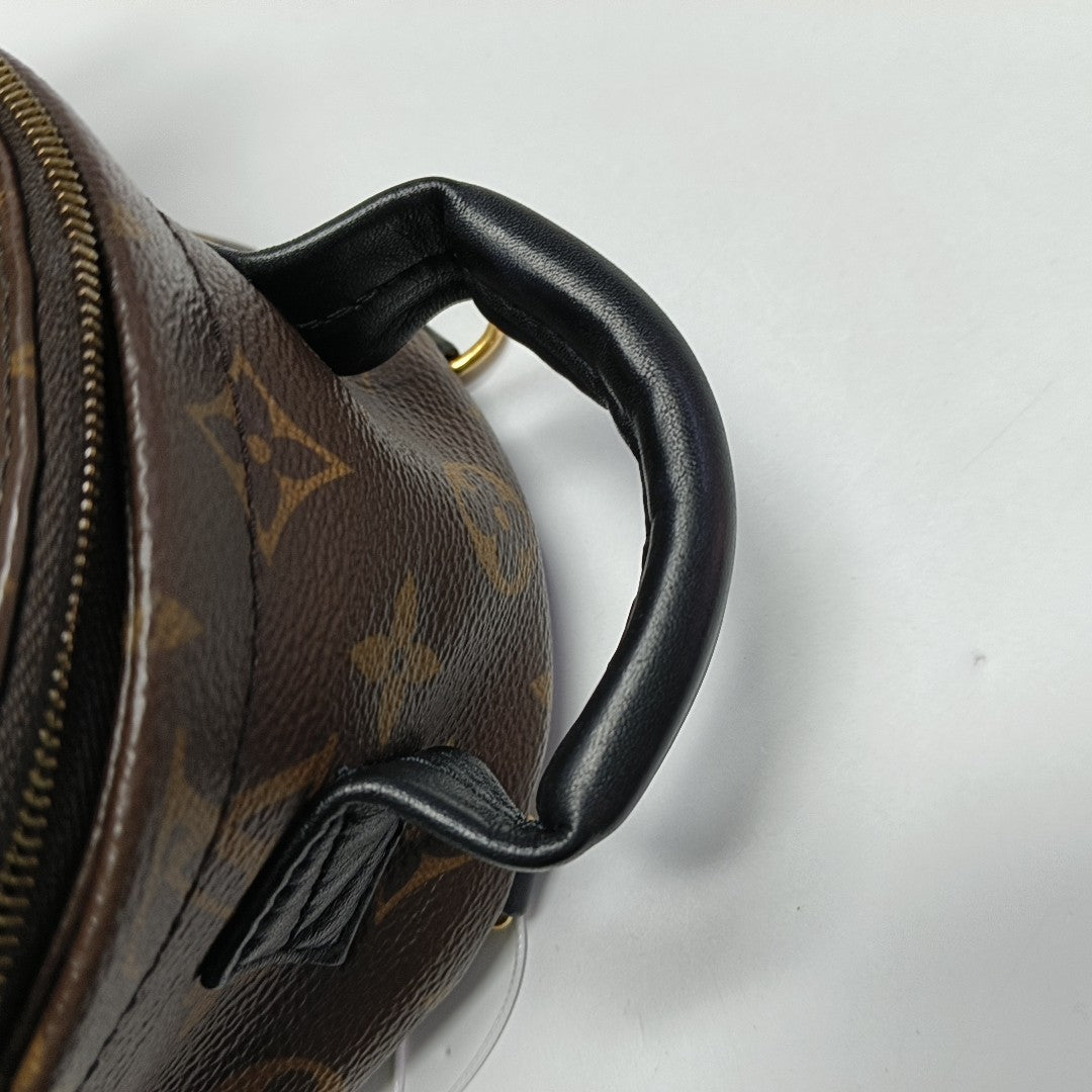 PALM SPRINGS Mini Monogram Coated Canvas Brown