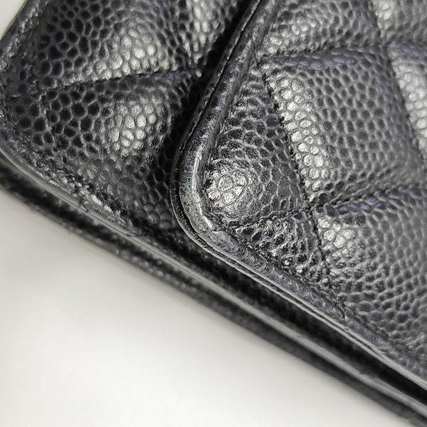 WOC Quilted Grained Calfskin Black