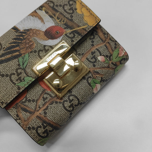 Padlock Monogram Coated Canvas Beige Wallet