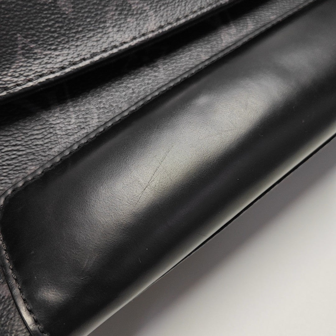 VOYAGER PM Monogram Coated Canvas Black