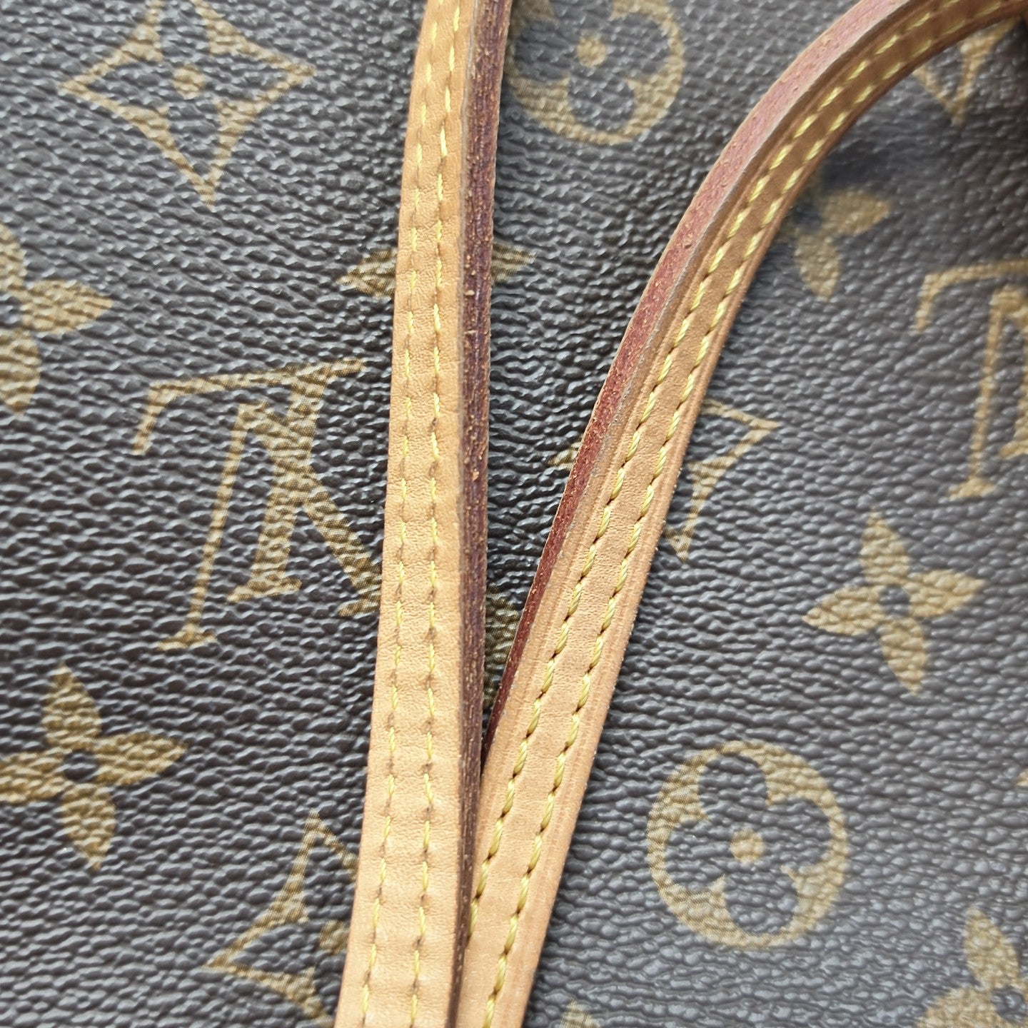 NEVERFULL MM Monogram Coated Canvas Brown