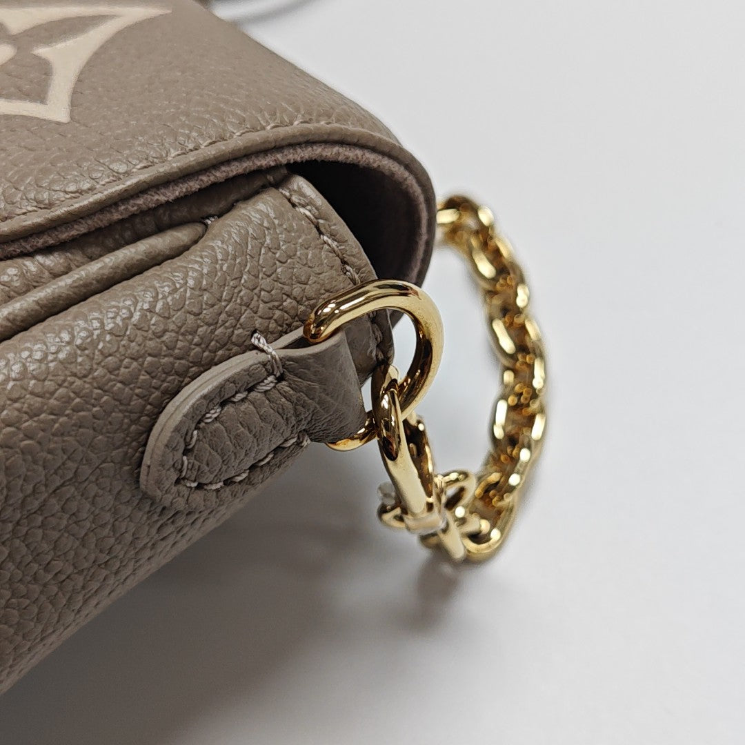 IVY Monogram Calfskin Gray