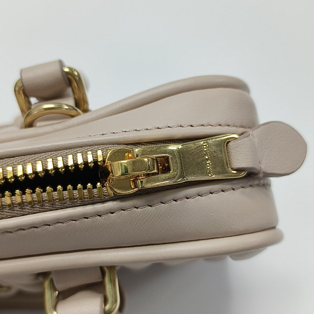 Arcadie Matelassé Mini Quilted Lambskin Pink