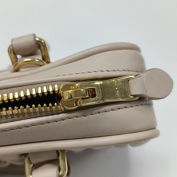 Arcadie Matelassé Mini Quilted Lambskin Pink