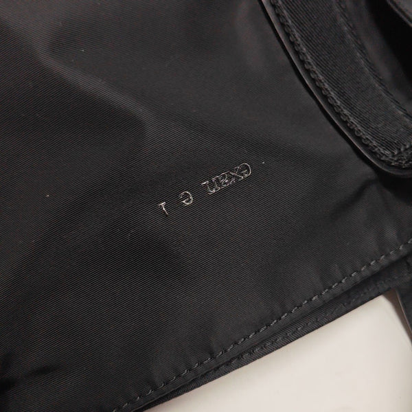 Nylon Top Handle Bag Black