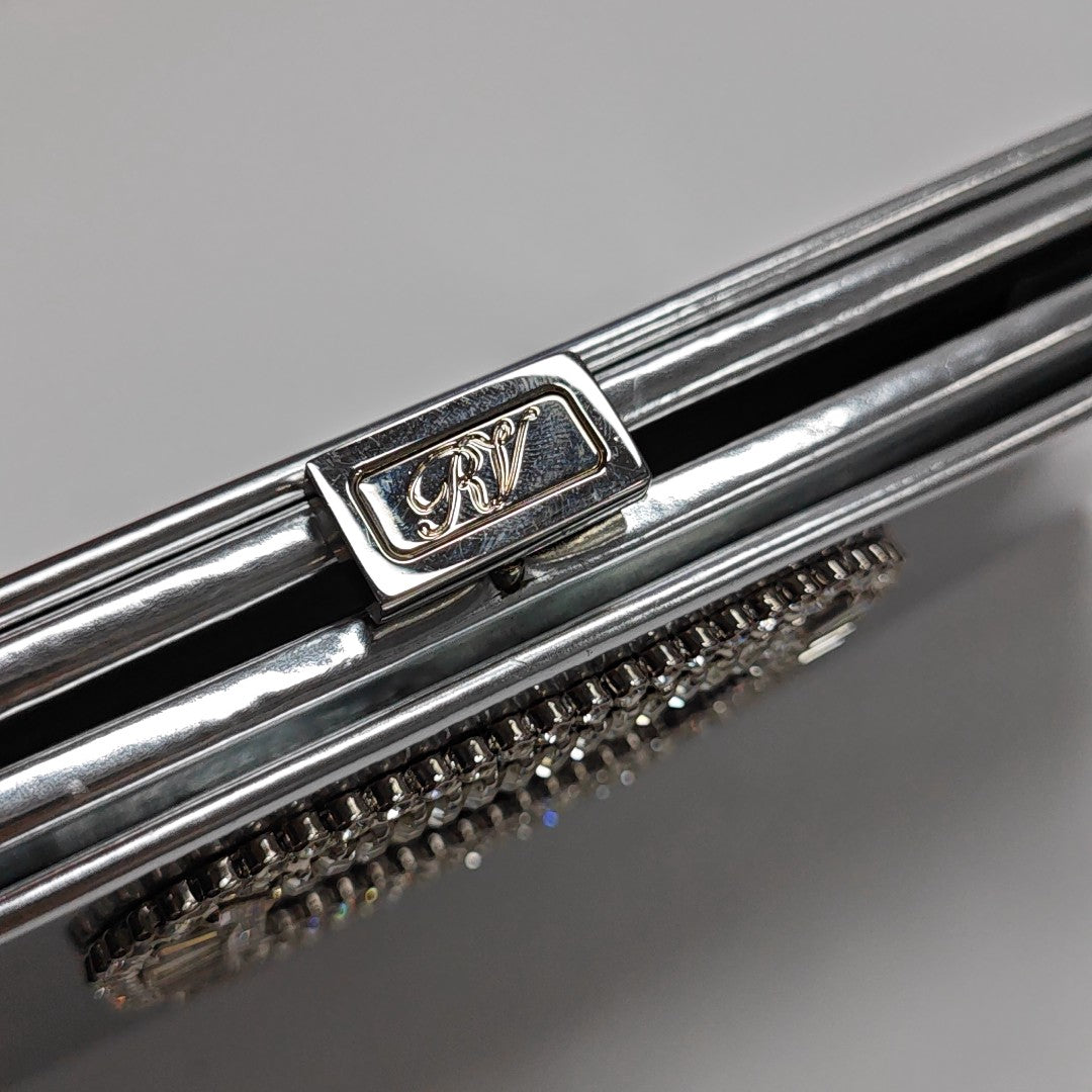 Calfskin Clutch Silver