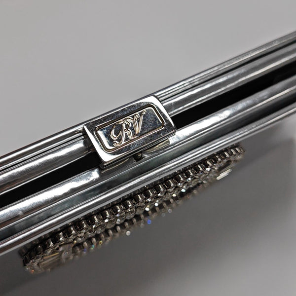 Calfskin Clutch Silver