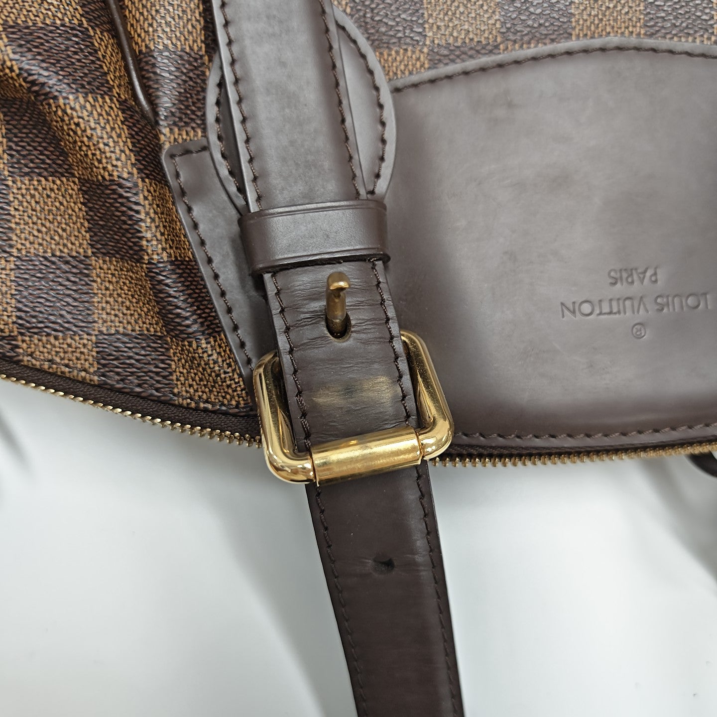 VERONA MM Damier Ebene Coated Canvas Brown
