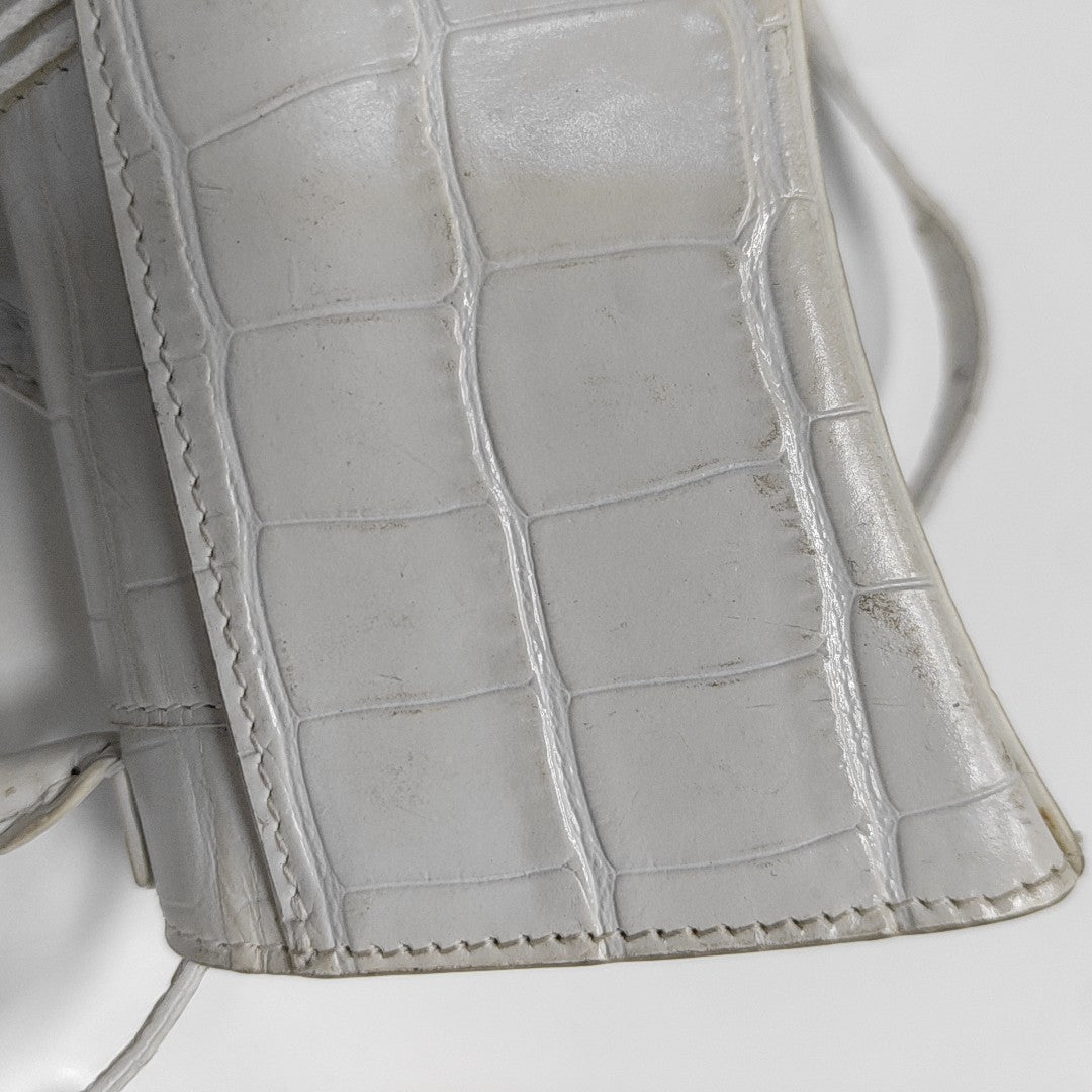 Hourglass Mini Calfskin White