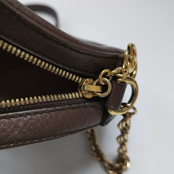 Ophidia Mini Monogram Coated Canvas Beige