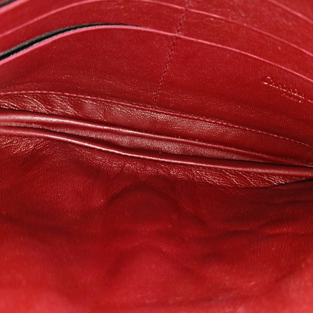 Lady Dior Quilted Patent Leather Red
