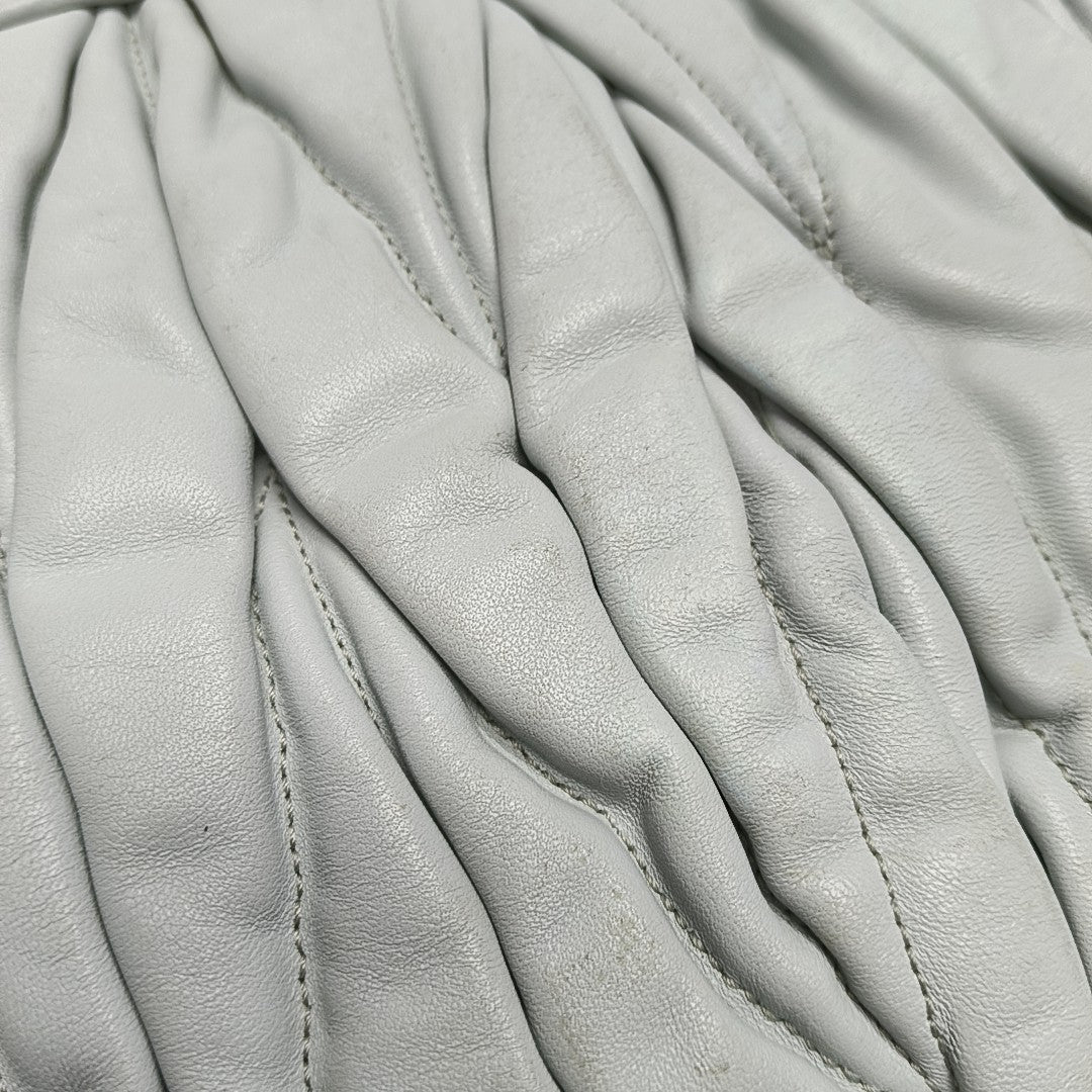 Miu Coffer Lambskin Blue