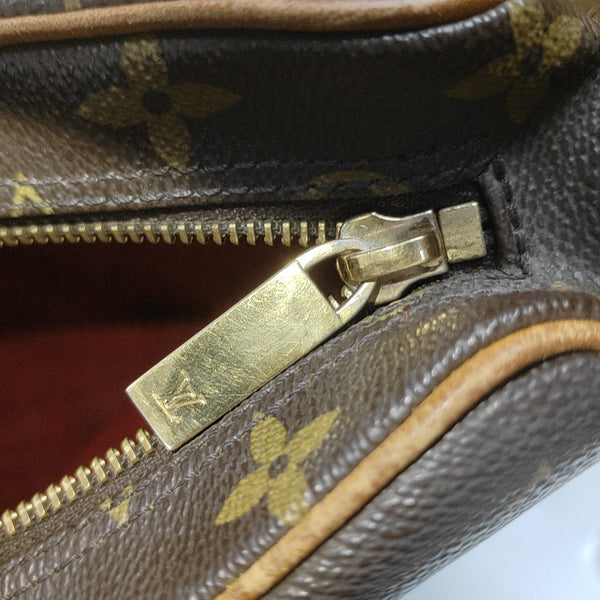 CROISSANT MM Monogram Coated Canvas Brown