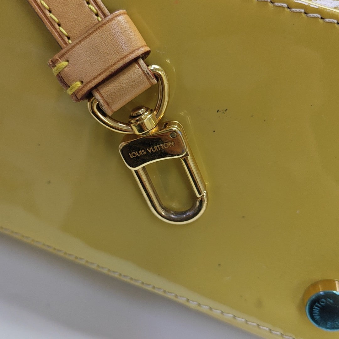 BREA MM Monogram Patent Leather Yellow