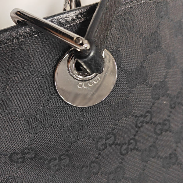 Full Moon Monogram Coated Canvas Black
