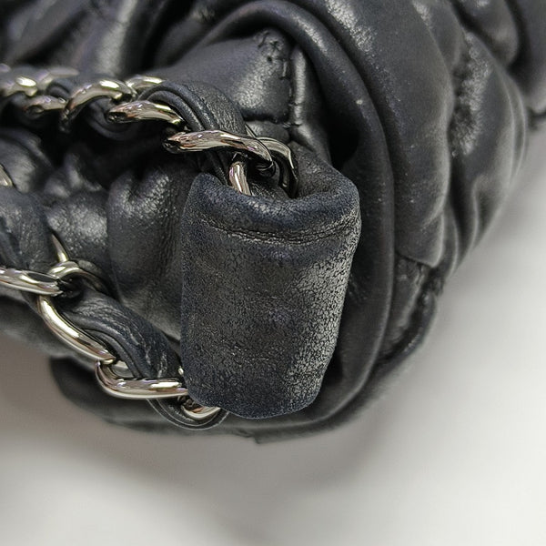 Quilted Calfskin Shoulder Bag Black