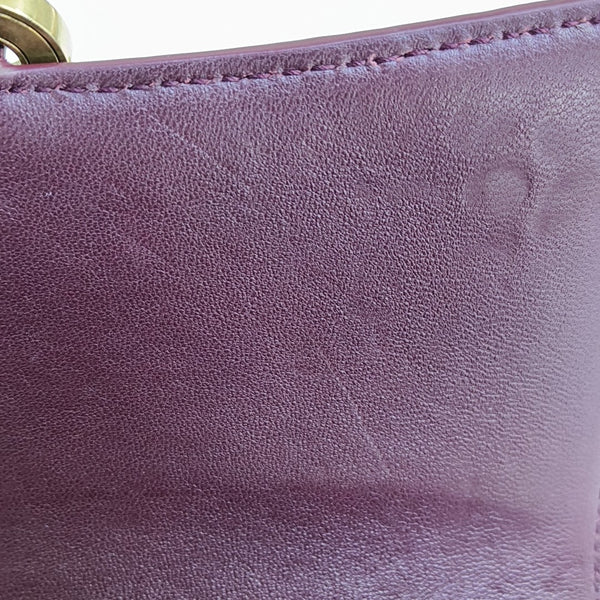 Hourglass Wallet On Chain Mini Calfskin Red