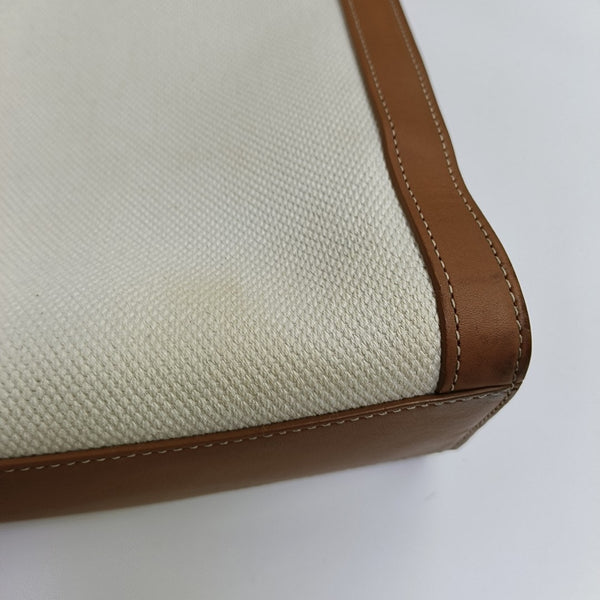CABAS CELINE Medium Fabric White