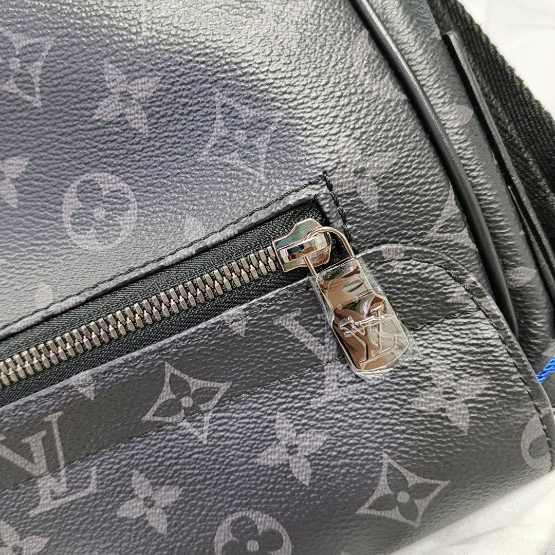 DISTRICT MM Monogram Coated Canvas Black
