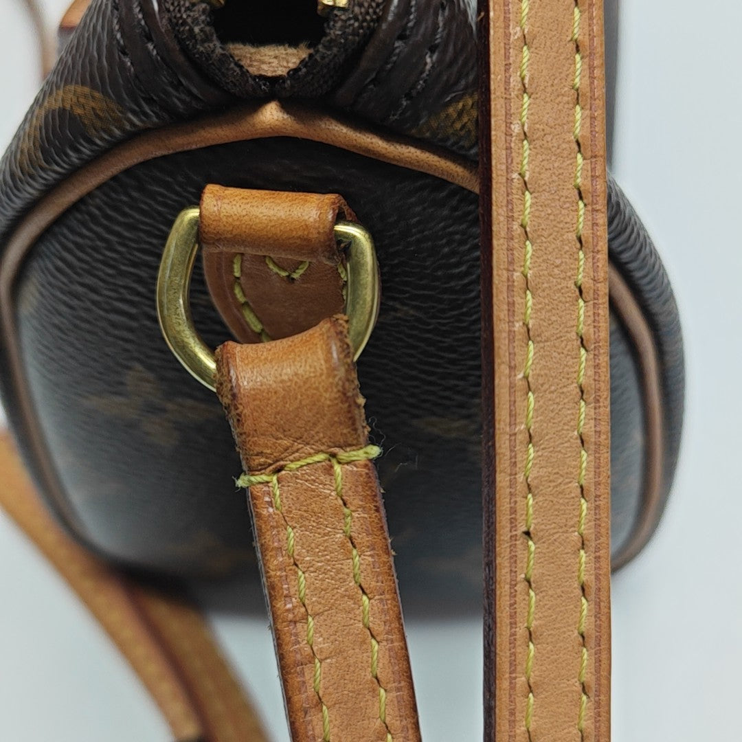 SPEEDY Nano Monogram Coated Canvas Brown