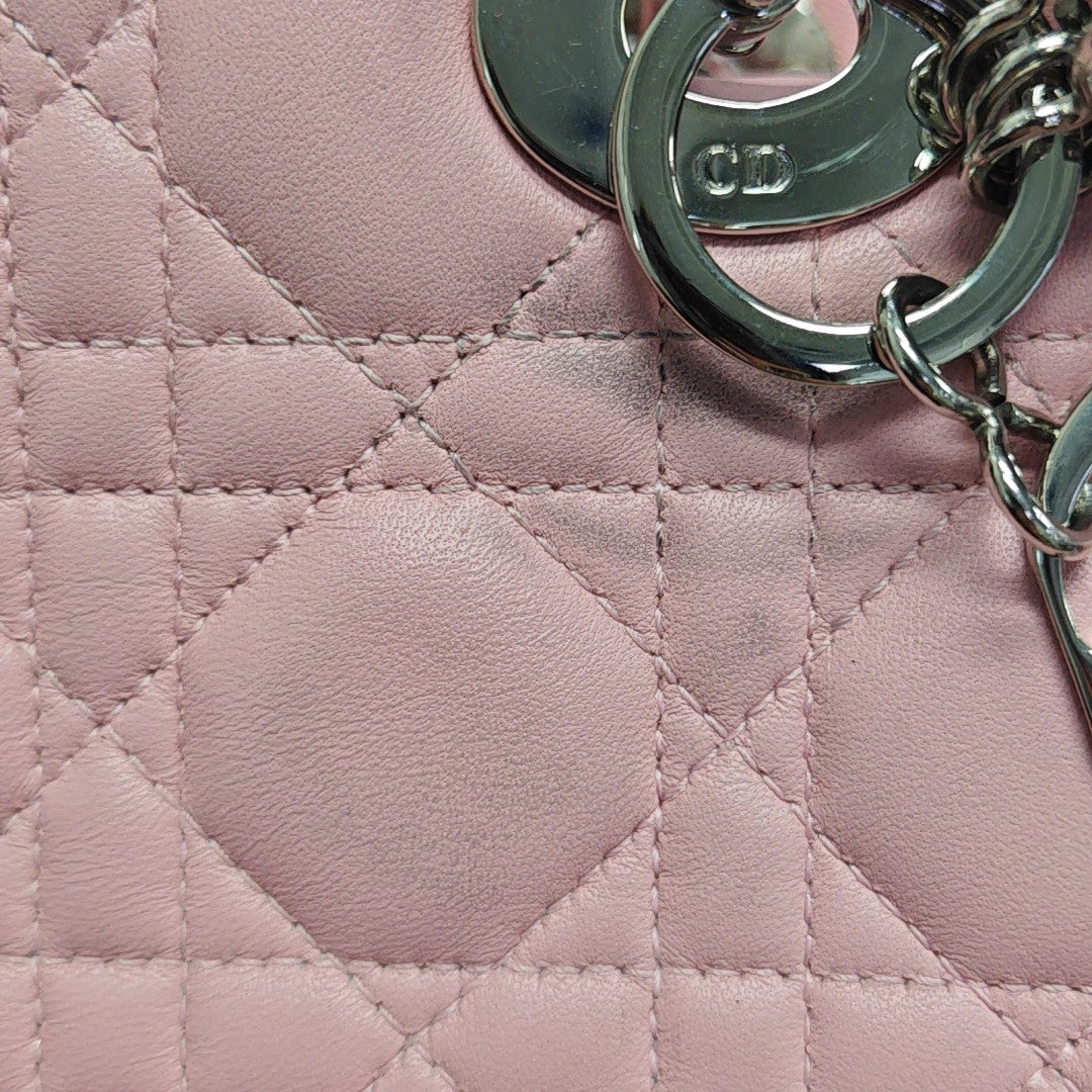 Lady Dior Medium Cannage Lambskin Pink