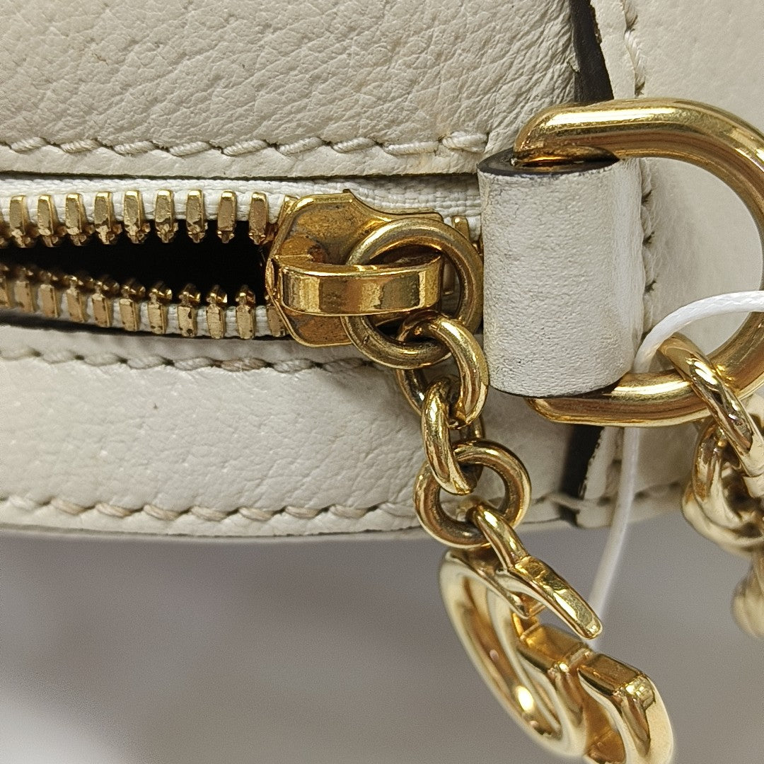 Ophidia Mini Calfskin White