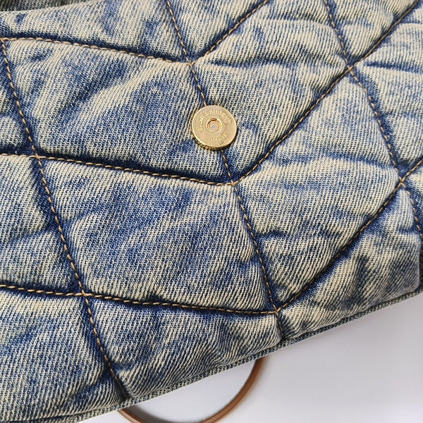 PUFFER Mini Quilted Denim Blue