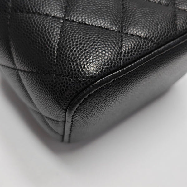 VANITY CASE Mini Quilted Grained Calfskin Black