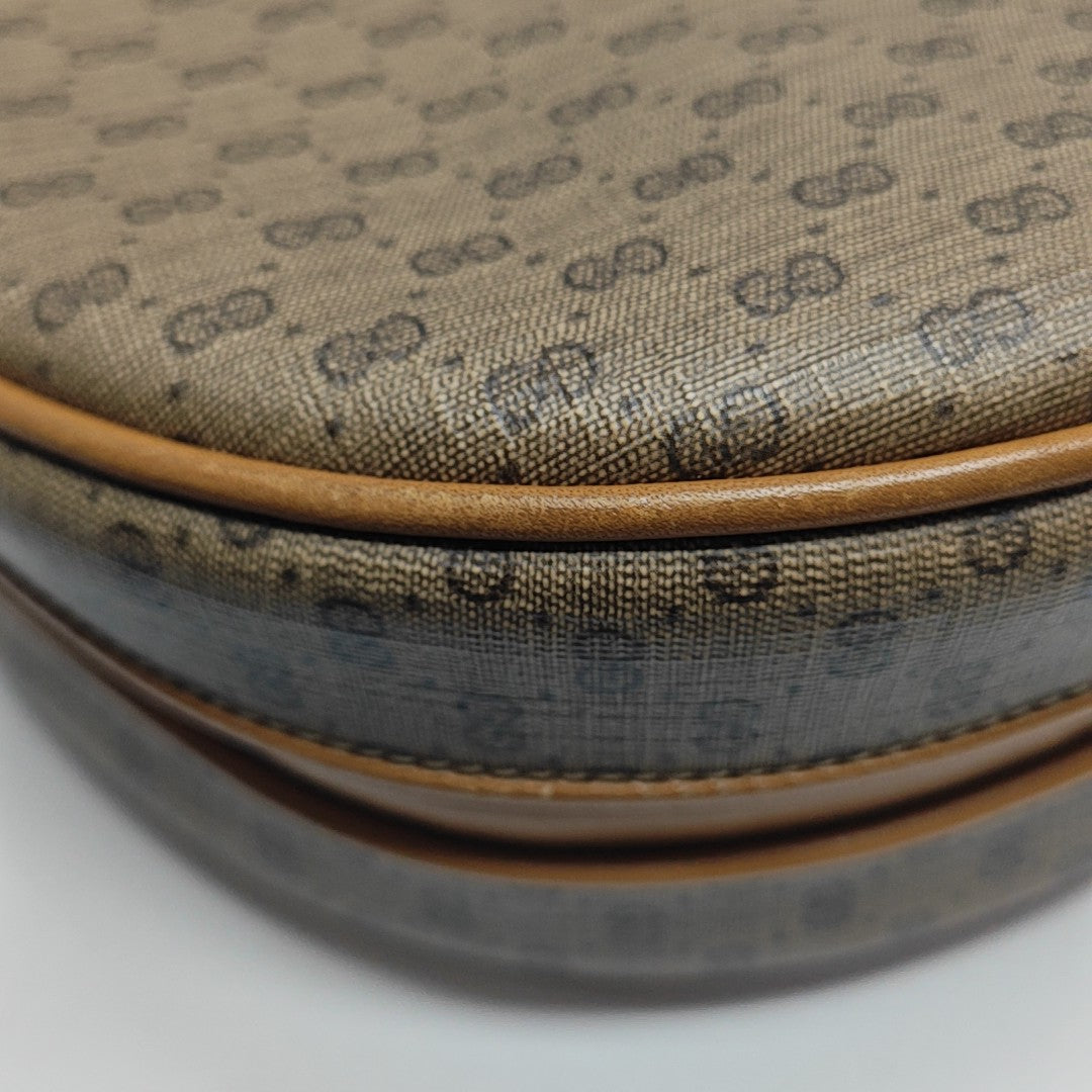 Monogram Coated Canvas Shoulder Bag Brown