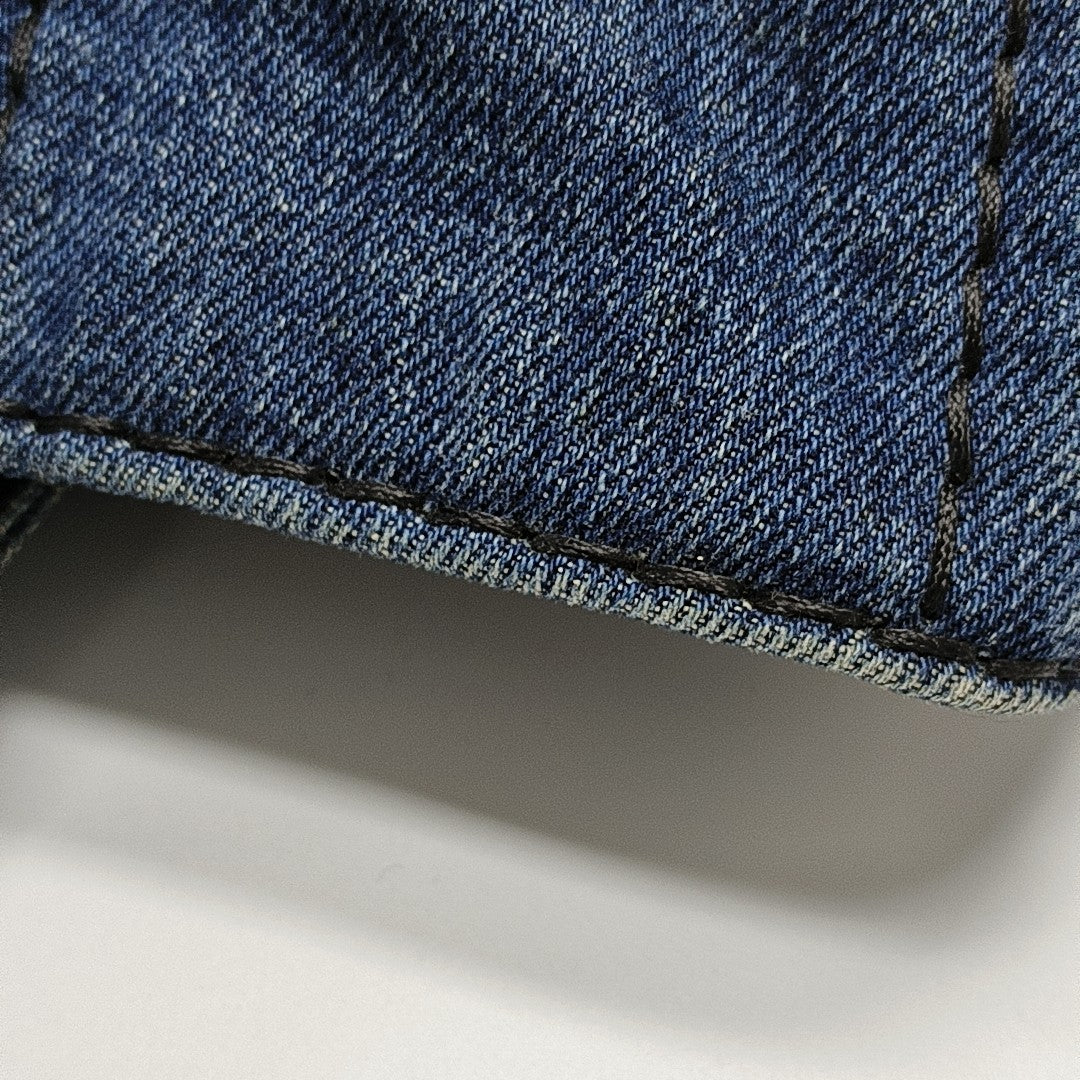 Denim Quilted Denim Blue