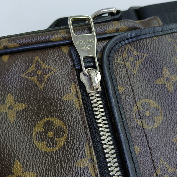 Monogram Coated Canvas Shoulder Bag Brown