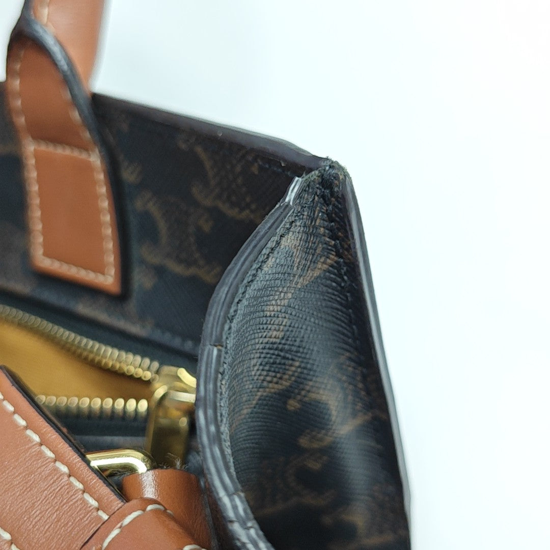 CABAS CELINE Small Coated Canvas Black