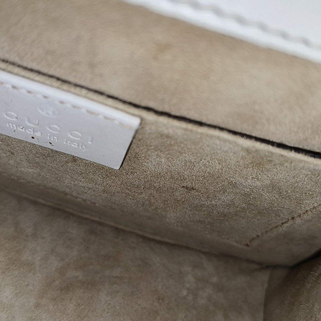 Sylvie Mini Calfskin White