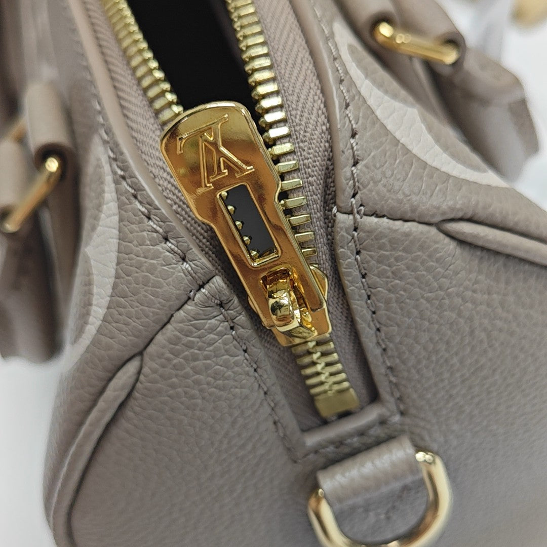 SPEEDY 20 Monogram Calfskin Gray