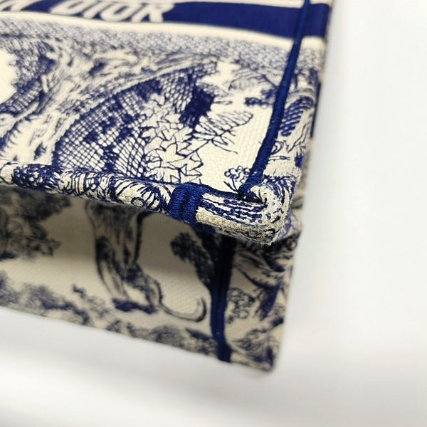 Book Tote Medium Canvas Blue