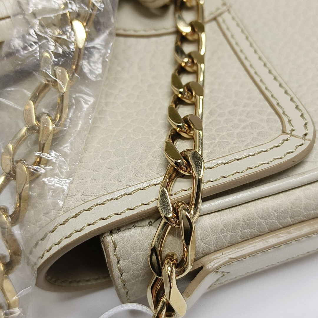 Calfskin Crossbody Bag Beige