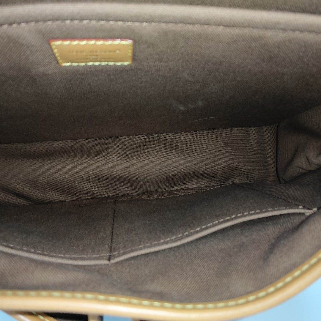 SATCHEL Monogram Coated Canvas Brown