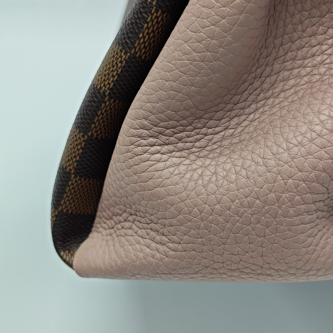 NORMANDY Damier Ebene Coated Canvas Brown