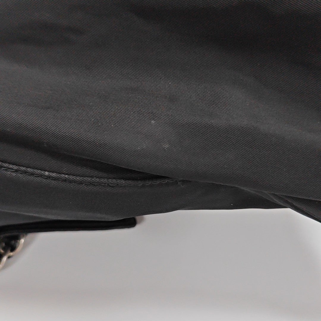 Nylon Shoulder Bag Black