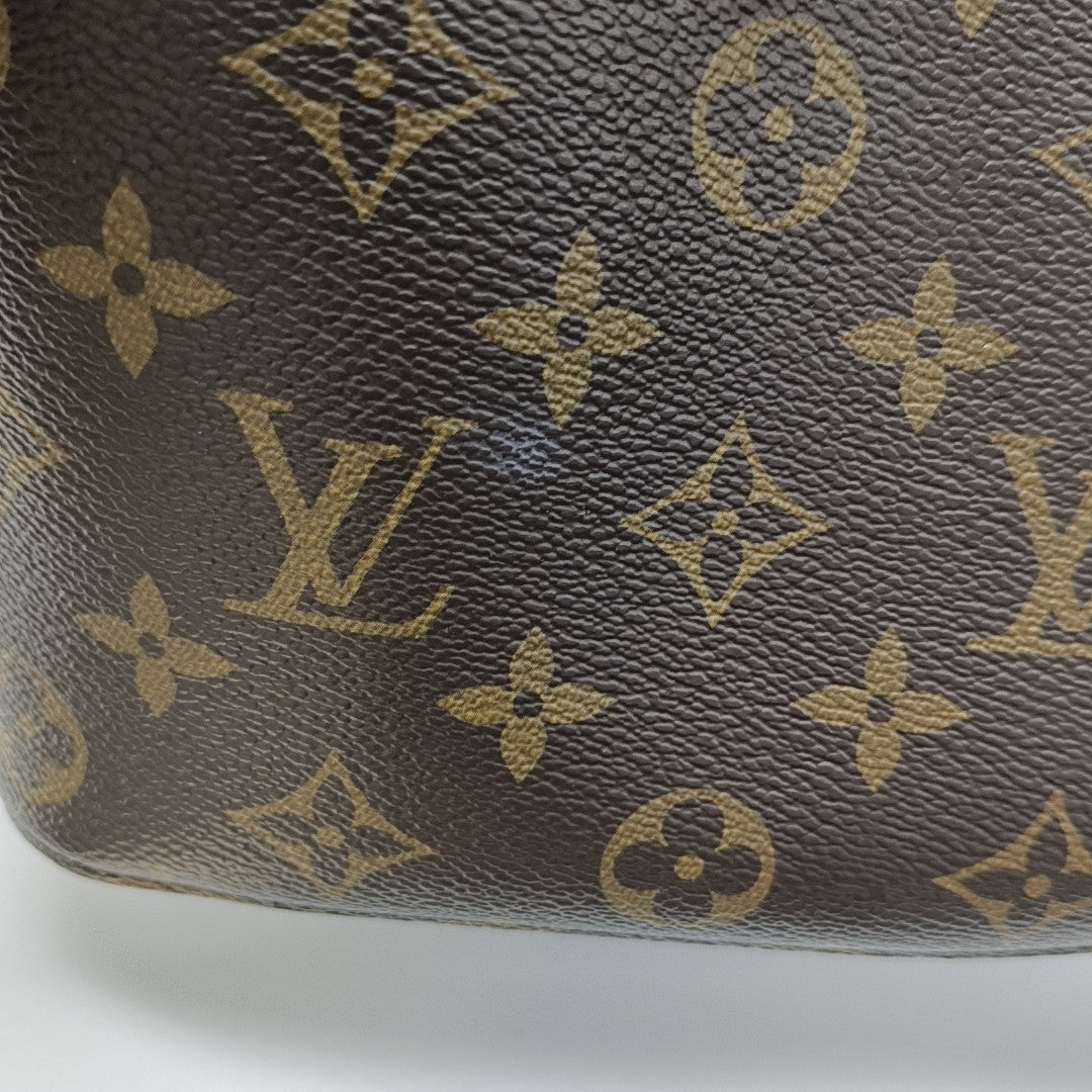 NÉONOÉ MM Monogram Coated Canvas Brown