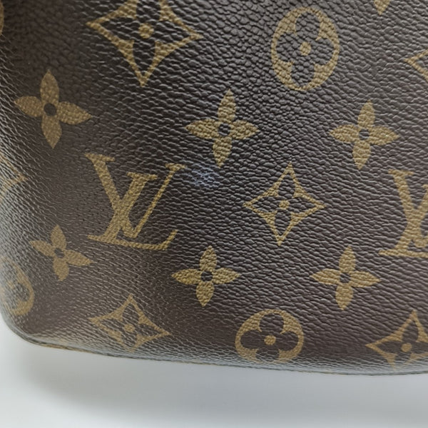 NÉONOÉ MM Monogram Coated Canvas Brown