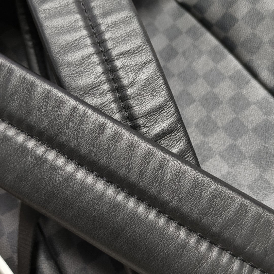 CHRISTOPHER Damier Graphite Coated Canvas Gray