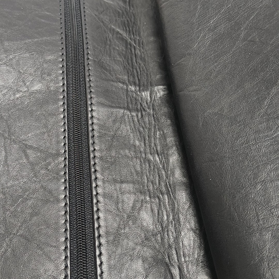 2.55 Maxi Quilted Waxed Cafskin Black