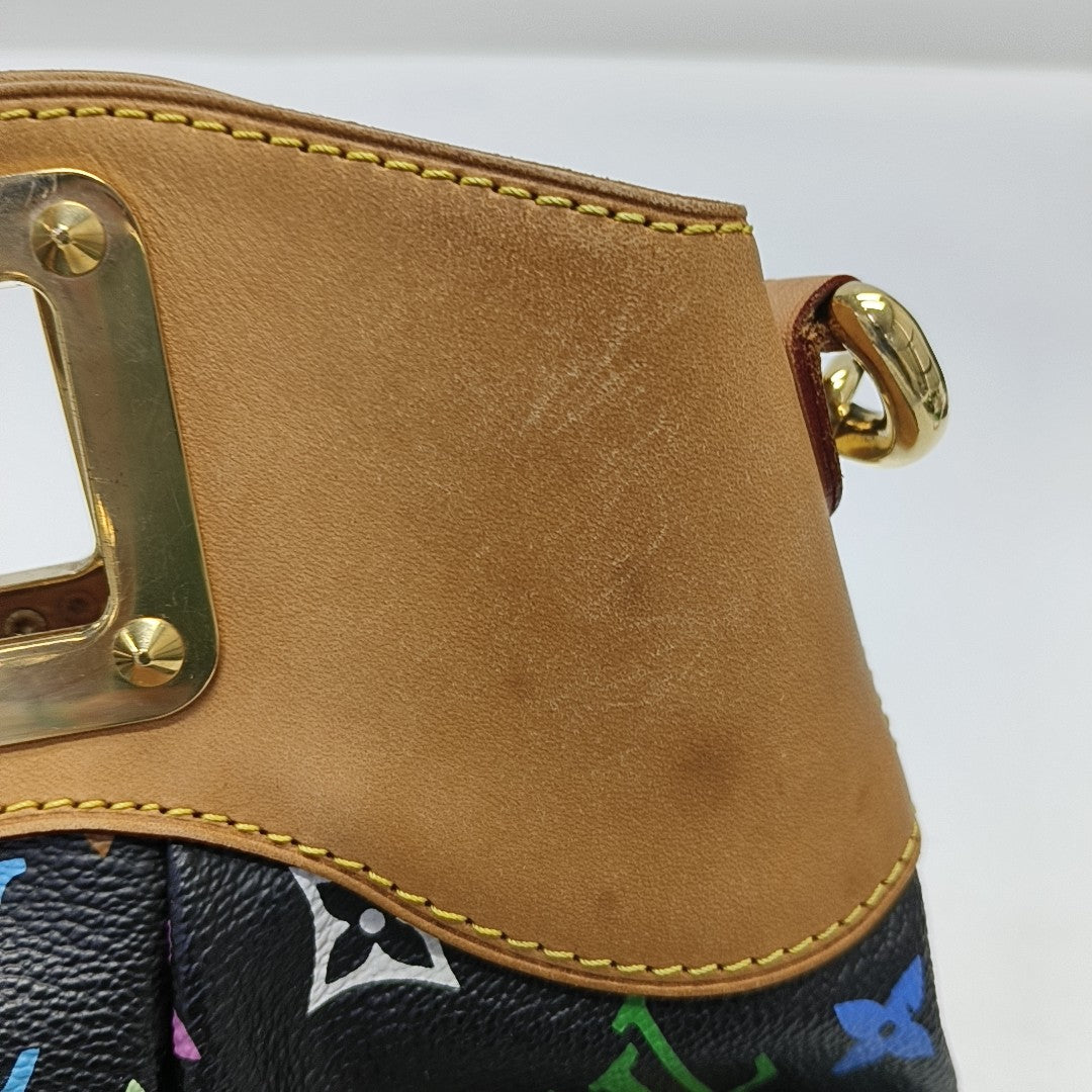 JUDY PM Monogram Coated Canvas Black
