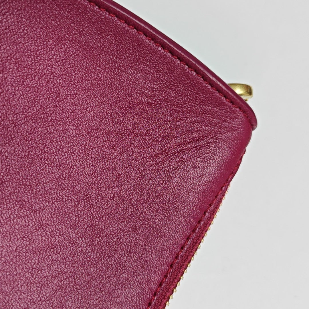 Calfskin Shoulder Bag Red