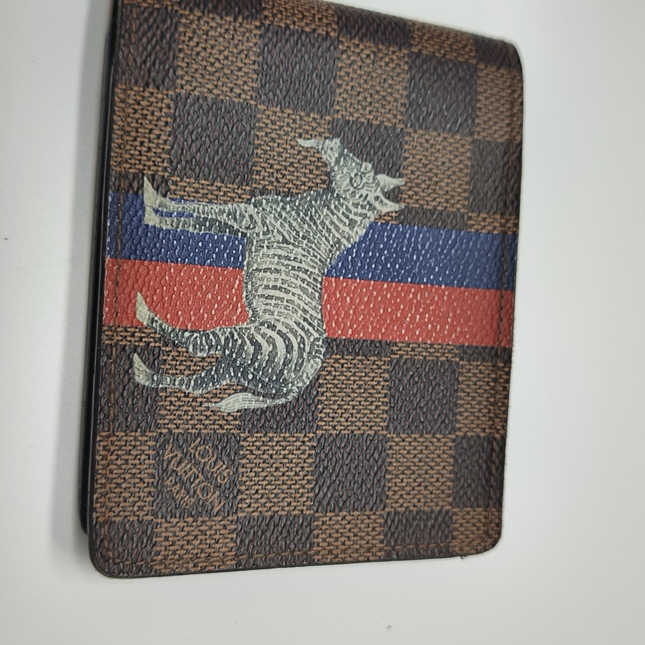 Damier Ebene Coated Canvas Wallet Brown