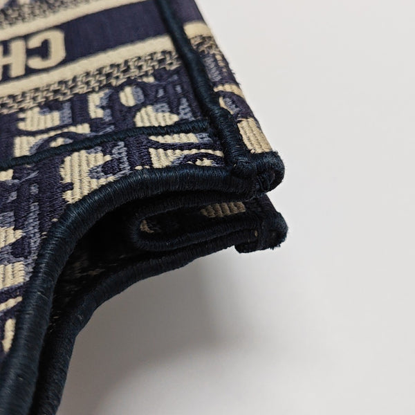 Book Tote Mini Oblique Canvas Blue